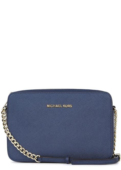 navy blue michael kors crossbody bag|michael kors small blue handbags.